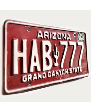 Americká SPZ Arizona Red Cactus HAB 777