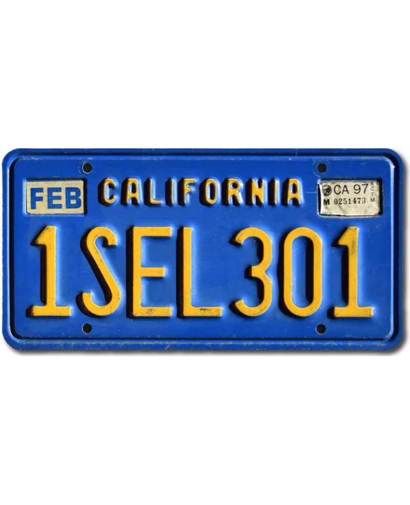 Tablica rejestracyjna USA California Blue 1SEL301