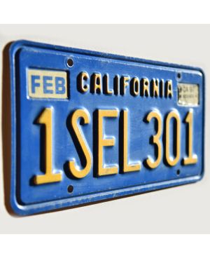 Tablica rejestracyjna USA California Blue 1SEL301