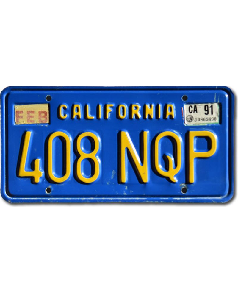 Americká SPZ California Blue 408 NQP