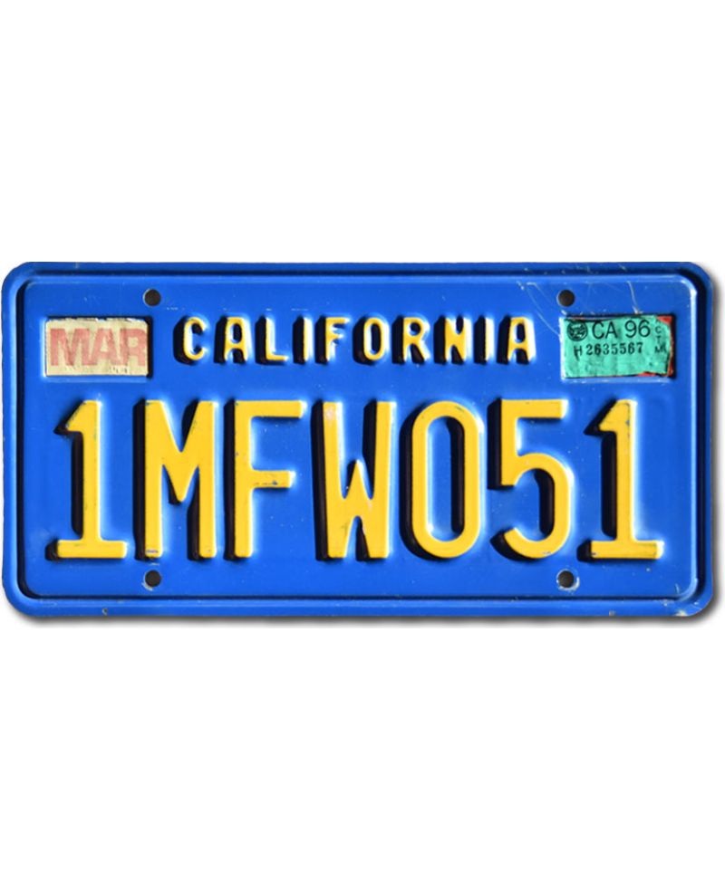 Tablica rejestracyjna USA California Blue 1MFW051
