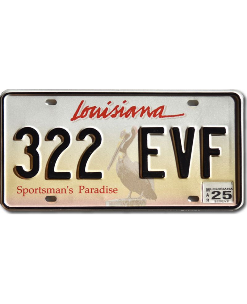 Americká SPZ Louisiana Paradise 322 EVF