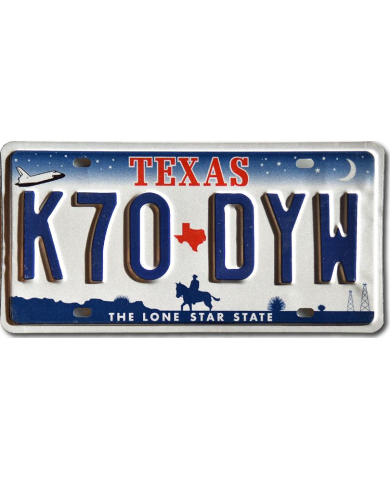 Americká SPZ Texas Horse K70 DYW
