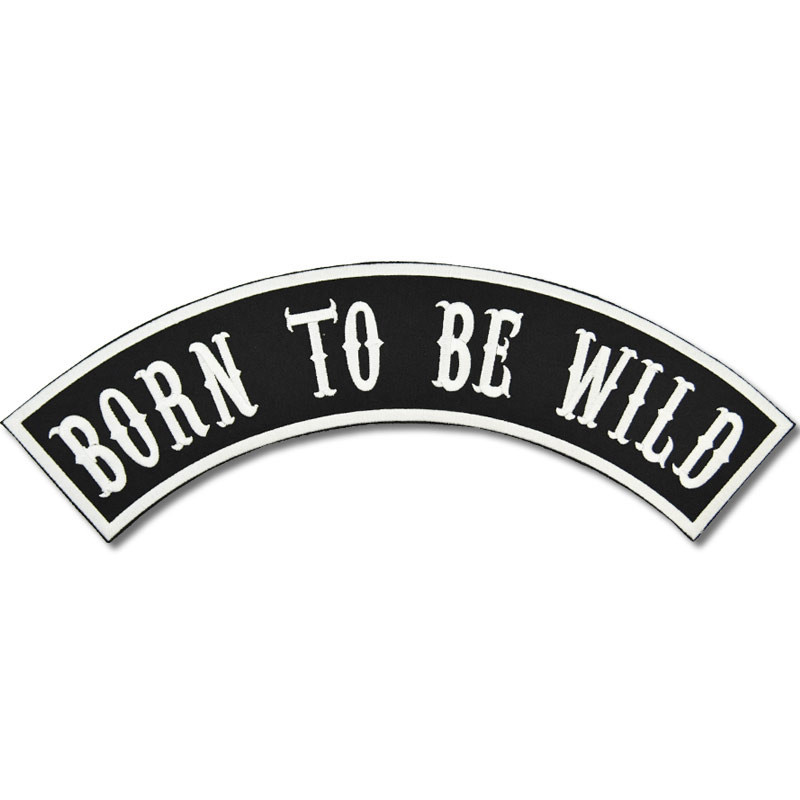 Naszywka Born to be Wild Rocker - XXL na plecy