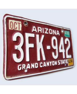 Americká SPZ Arizona Red 3FK-942