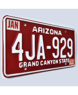 Tablica rejestracyjna USA Arizona Red 4JA-629