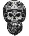 Naszywka duża Bearded Biker XXXL na plecy 38 cm x 25 cm