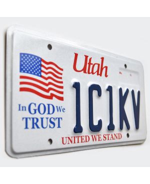Tablica rejestracyjna USA Utah In God We Trust