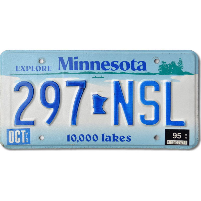 Tablica rejestracyjna USA Minnesota 10 000 lakes