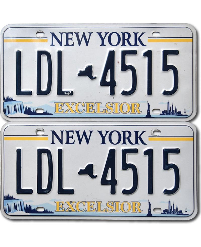 Americká SPZ New York Excelsior LDL 4515 pár