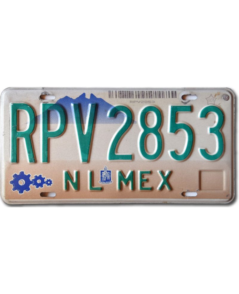 Mexická SPZ Nuevo León RPV 2853