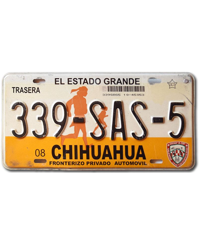 Mexická SPZ Chihuahua 339-SAS-5