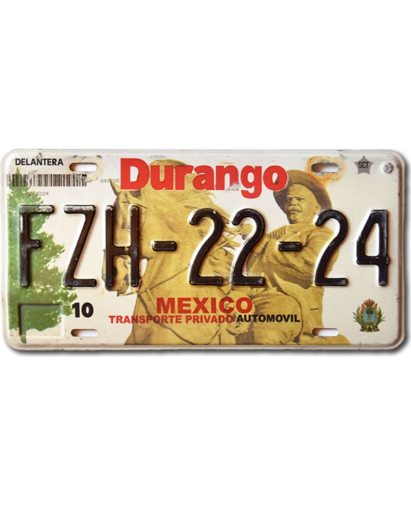 Mexická SPZ Durango FZH-22-24