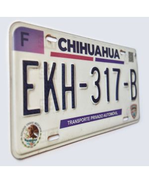 Mexická SPZ Chihuahua EKH-317-B