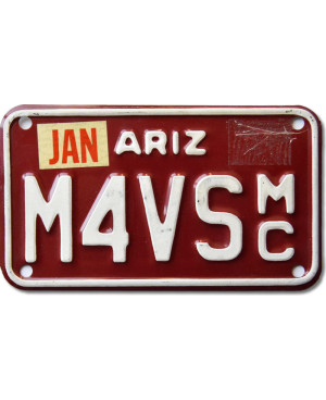Motocyklowa Tablica Rejestracyjna USA Arizona M4VS MC
