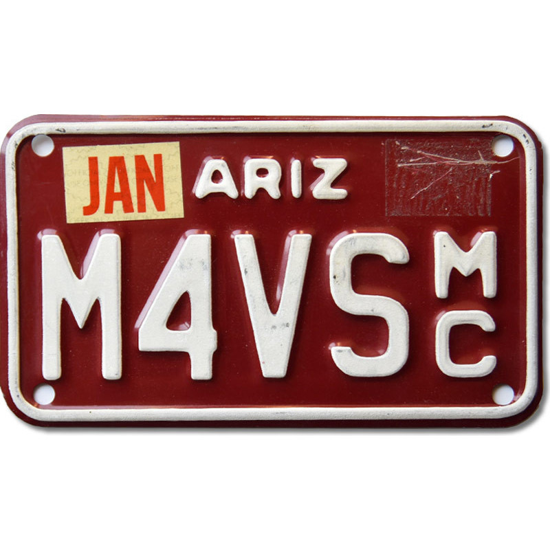 Motocyklowa Tablica Rejestracyjna USA Arizona M4VS MC