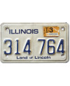 Motocyklowa Tablica Rejestracyjna USA Illinois 314 764