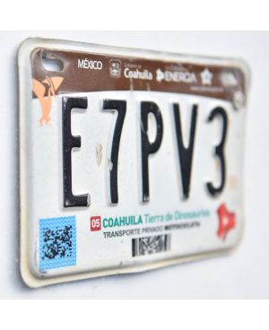 Mexická SPZ Coahuila E7PV3 moto
