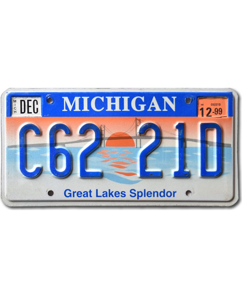 Americká SPZ Michigan Great Lakes Splendor C62 21D