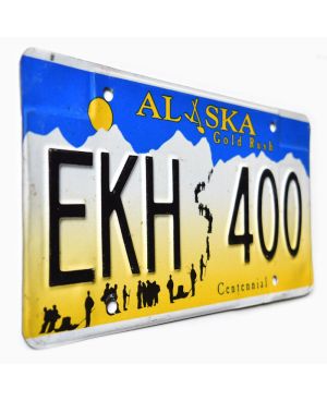 Tablica rejestracyjna USA Alaska Gold Rush EKH 400