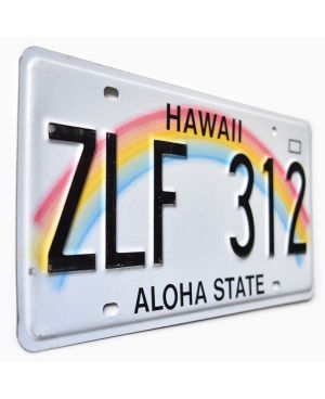 Tablica rejestracyjna USA Hawai Rainbow ZLF 312