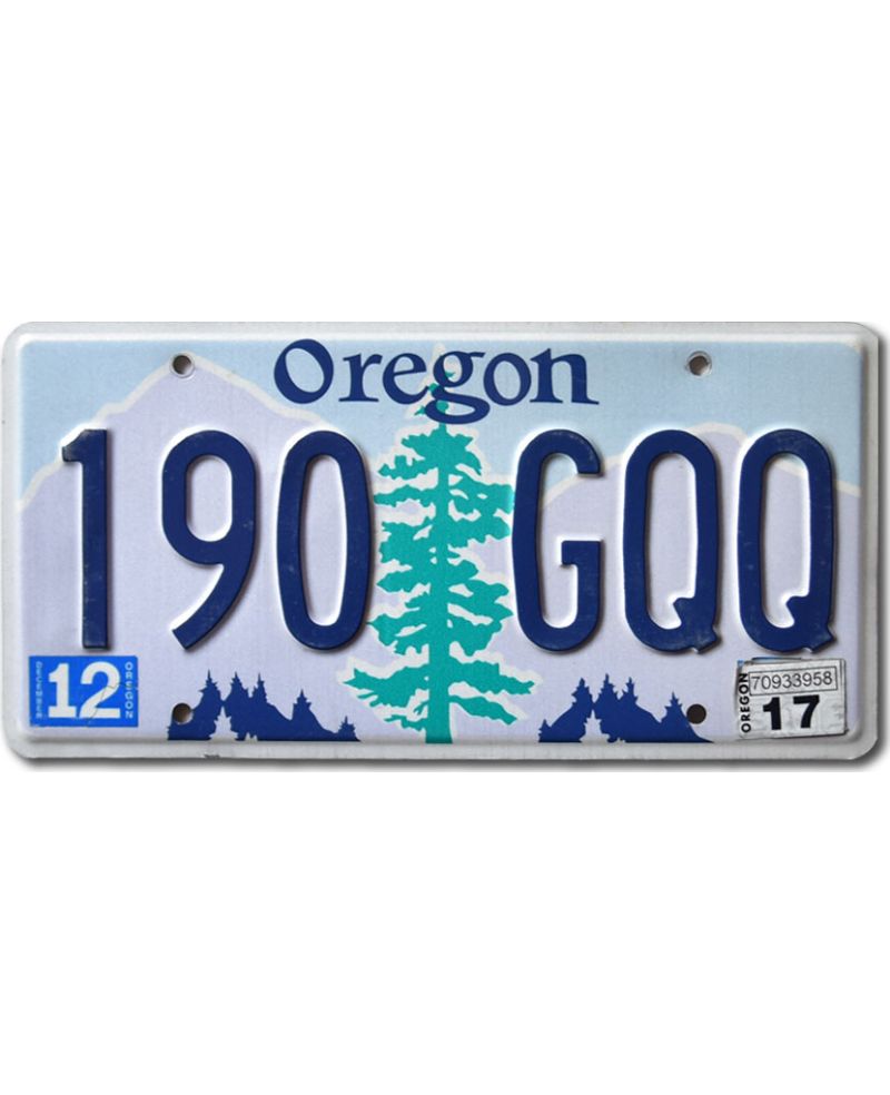 Tablica rejestracyjna USA Oregon Tree