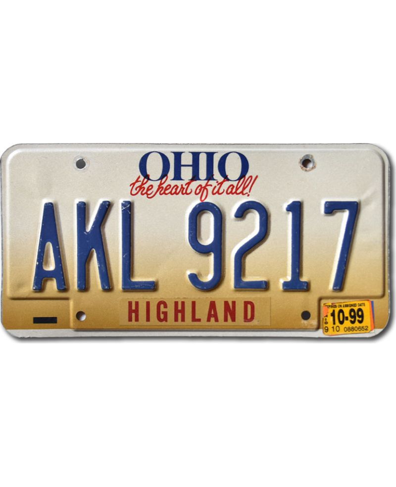 Tablica rejestracyjna USA Ohio The Heart Of It All