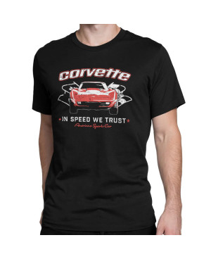 Koszulka męska Corvette In speed We Trust