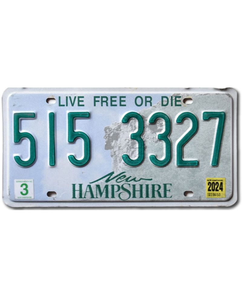 Tablica rejestracyjna USA New Hampshire Old Man of the Mountain