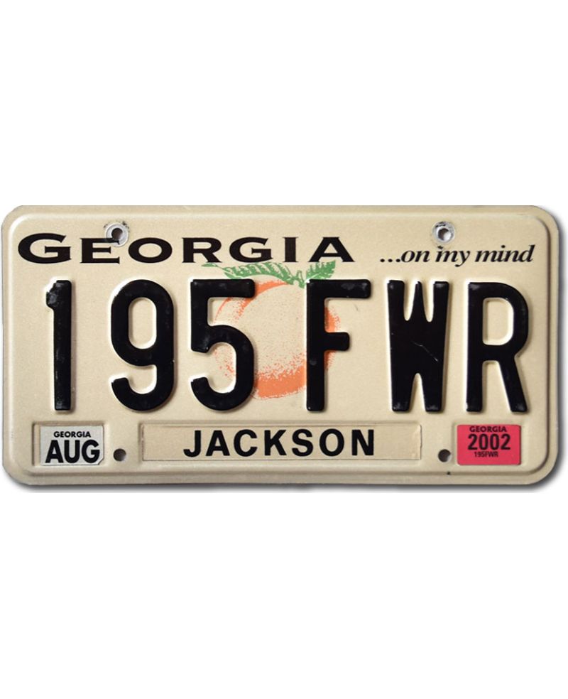 Tablica rejestracyjna USA Georgia Peach