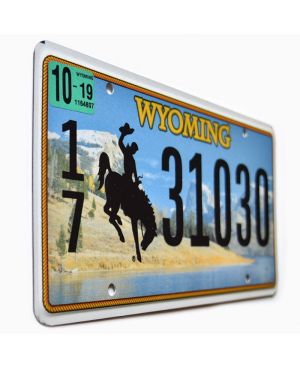 Americká SPZ Wyoming Country