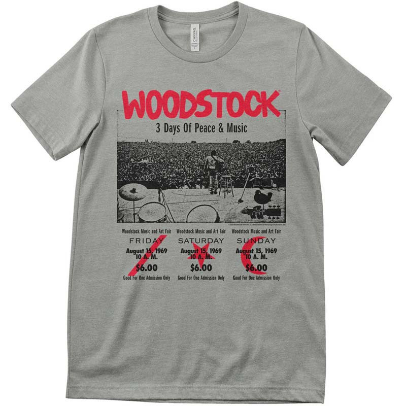 Koszulka męska Woodstock 3 Day Ticket