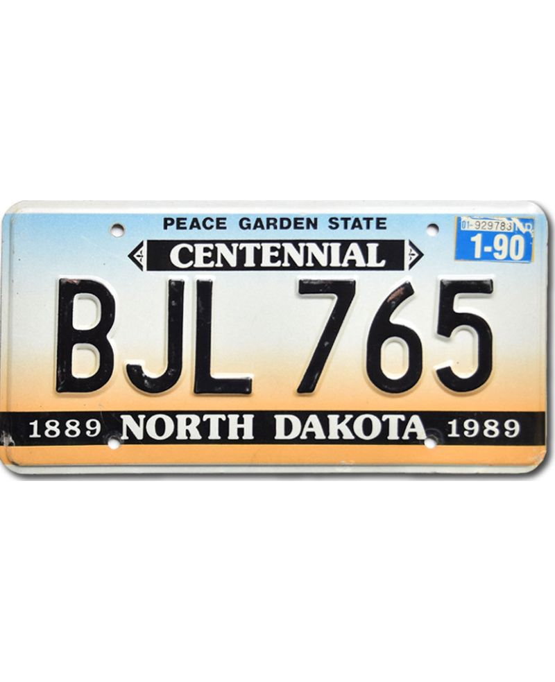 Tablica rejestracyjna USA North Dakota Centennial