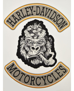 Naszywka duża Harley Davidson Motorcycle Rockers XXL na plecy