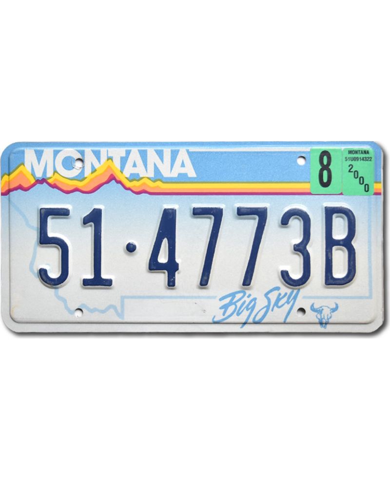 Tablica rejestracyjna USA Montana Big Sky