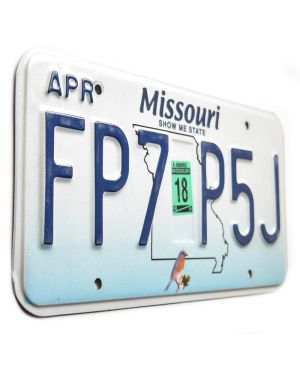 Americká SPZ Missouri Blue Bird