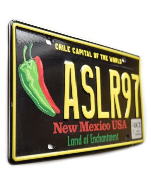 Tablica rejestracyjna USA New Mexico Chile Capital ASLR97