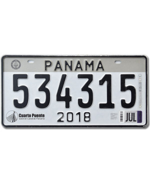 Tablica rejestracyjna Panama 2018 Grey 534315
