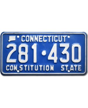 Tablica rejestracyjna USA Connecticut Constitution State 281-430