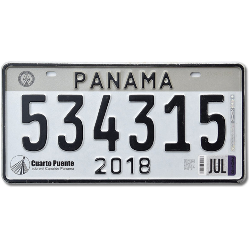 Tablica rejestracyjna Panama 2018 Grey 534315