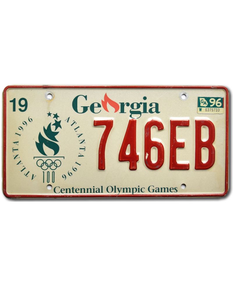 Americká SPZ Georgia 1996 Atlanta Olympics 746EB