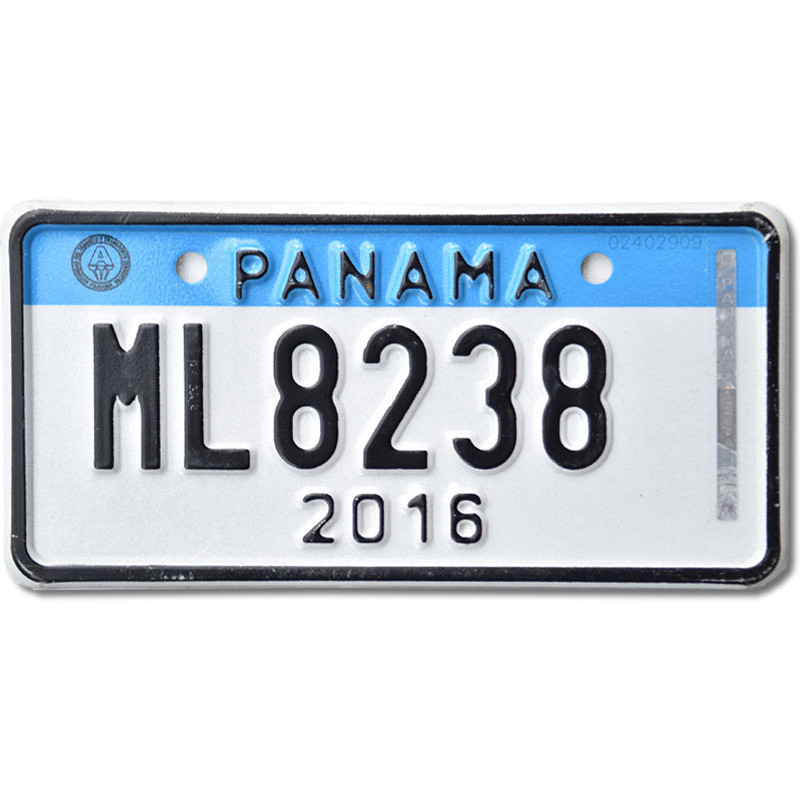 Tablica rejestracyjna Panama 2016 Blue ML8238 motorcycle