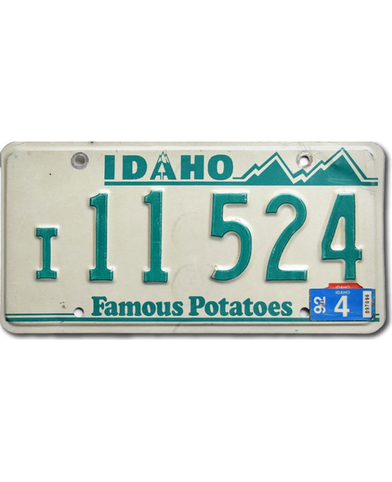 Tablica rejestracyjna USA Idaho Potatoes Green I 11524