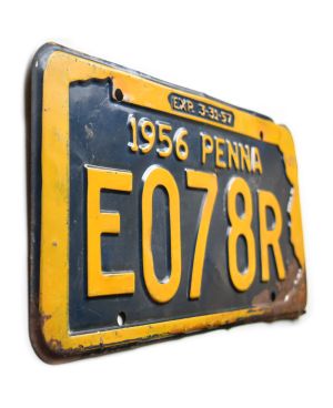 Tablica rejestracyjna USA Pennsylvania 1956 Penna E078R