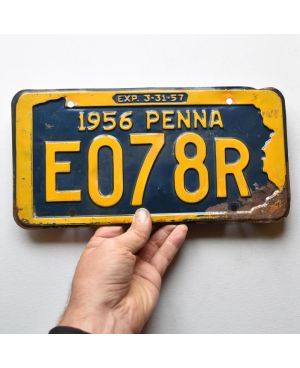 Tablica rejestracyjna USA Pennsylvania 1956 Penna E078R