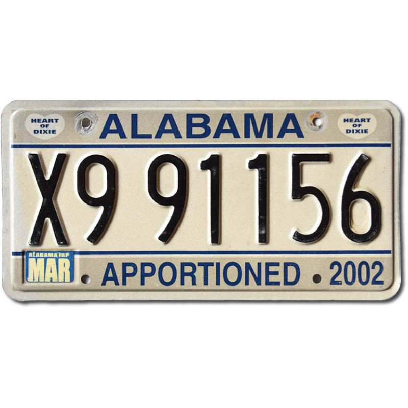 Tablica rejestracyjna USA Alabama Apportioned Truck X9 91156