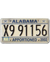 Tablica rejestracyjna USA Alabama Apportioned Truck X9 91156