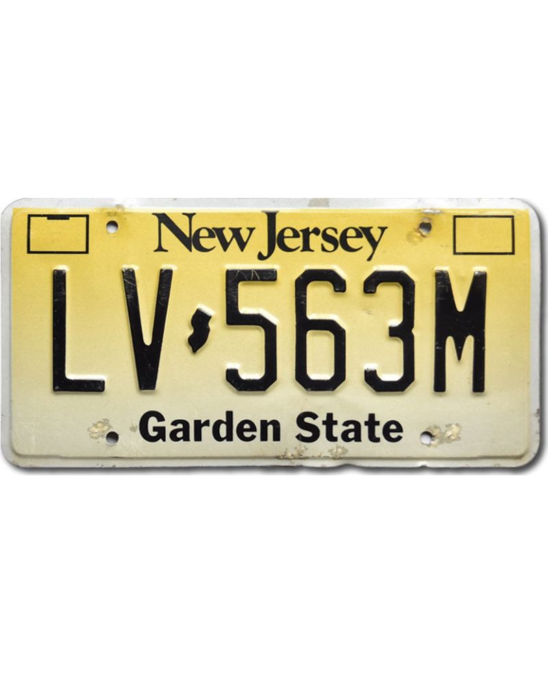 Americká SPZ New Jersey Garden State LV-563M