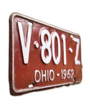 Americká SPZ Ohio 1962 Red V-801-Z