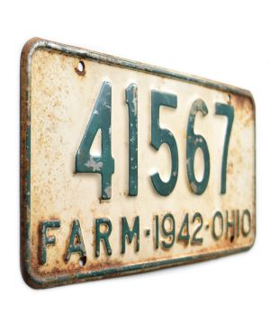 Tablica rejestracyjna USA Ohio 1942 Farm 41567